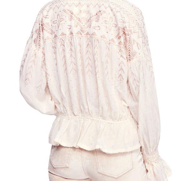 Free People Counting Stars shimmer pleasant blouse - Picture 8 of 9